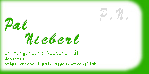 pal nieberl business card